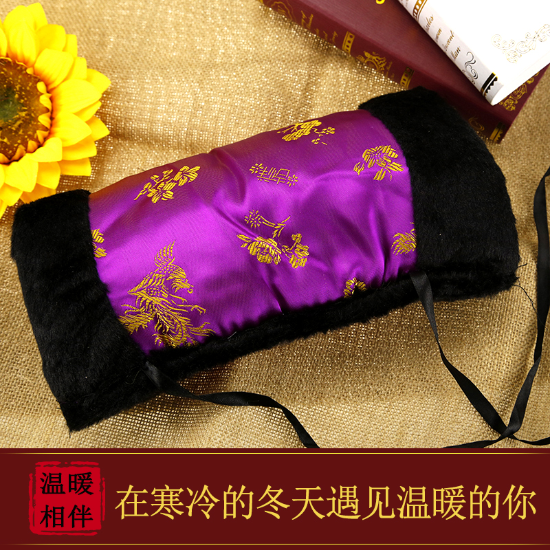 聚厚缘礼品暖手袖筒冬季厚款中国风暖手宝保暖暖袖手筒抱枕暖手筒捂手