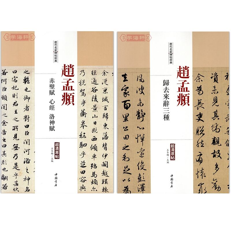 赵孟頫 归去来辞三种 赵孟頫赤壁赋心经洛