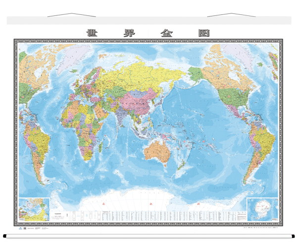 世界全图（3米*2.2米 政区版 巨幅 地图挂图 大场景专用）