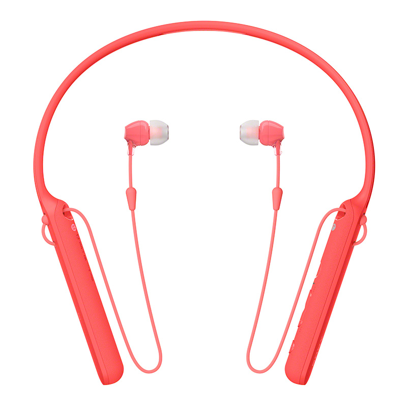 索尼（SONY）WI-C400 无线蓝牙立体声耳机（红色）