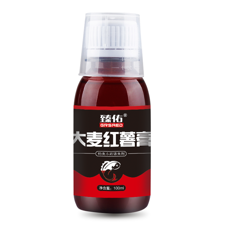 臻佑（Grsaed）大麦红薯膏100ml钓鱼小药添加剂鱼饵饵料黑坑水库野钓诱鱼剂