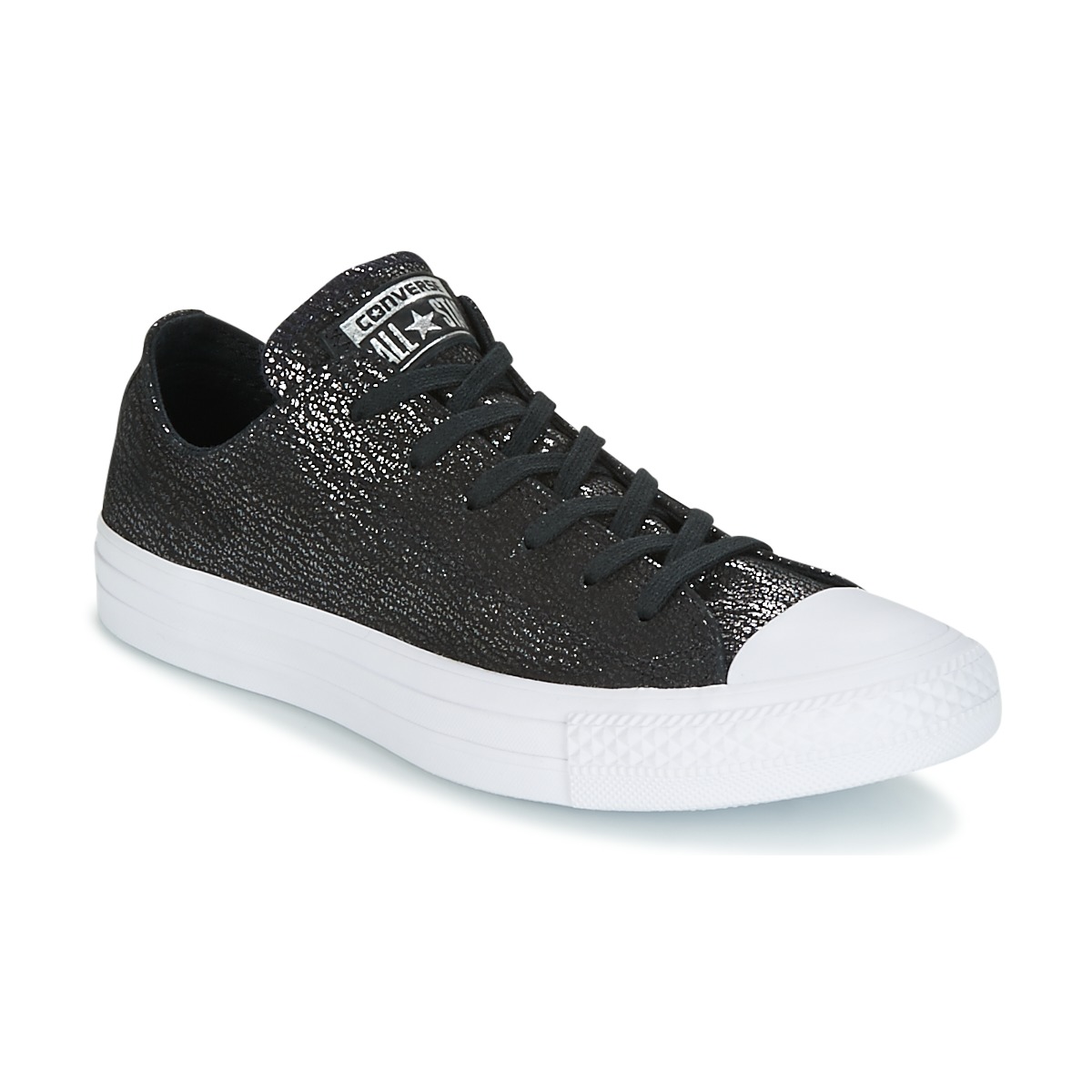 匡威(converse)女鞋子休闲低帮板鞋球鞋学生平底系带时尚黑色春夏款