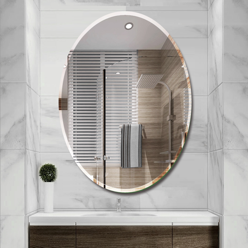 墨斐琳(morphling) 免打孔镜子浴室镜挂墙 卫生间洗手间梳妆镜化妆镜