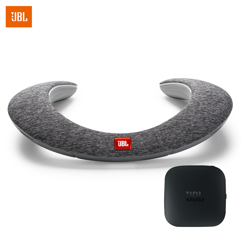 JBL Soundgear Bta 音乐魔环 可穿戴式无线音箱 户外便携音箱 蓝牙音箱 低音炮 支持电视连接 灰色