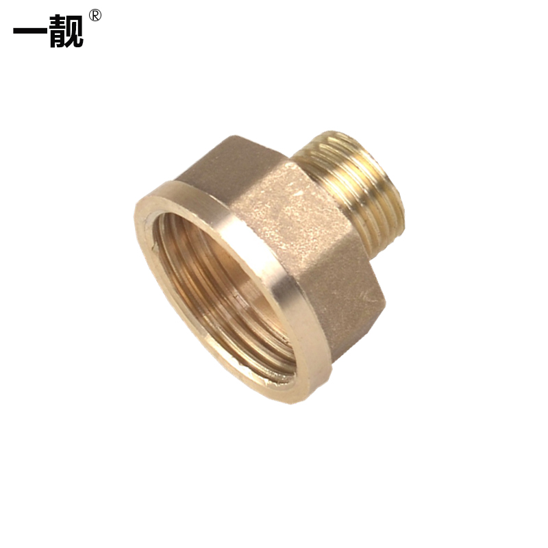 6分转4分内外丝直接 水管铜接头 变径直通 d款加厚1寸内丝转4分外丝75