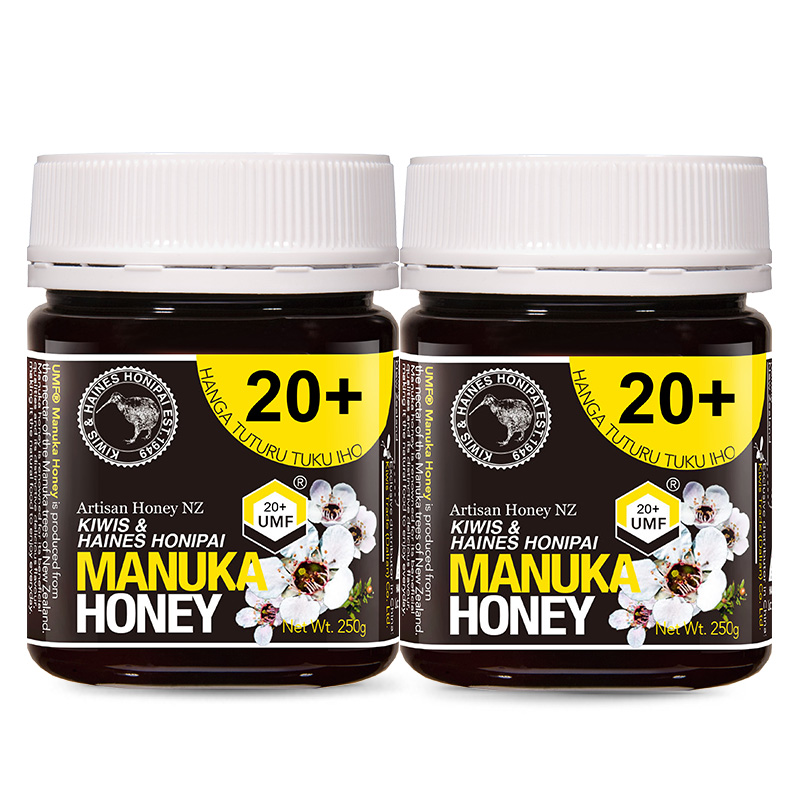 基维氏(KIWIS)麦卢卡蜂蜜(UMF20+)新西兰进口蜂蜜麦卢卡20+250g两瓶天然蜂蜜年中钜惠