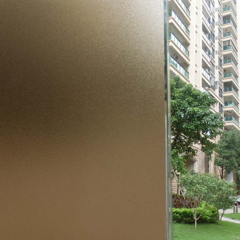 杉沓 茶色磨砂玻璃贴膜 遮光 遮阳 防晒 西晒 隔热膜 透光不透明 窗户