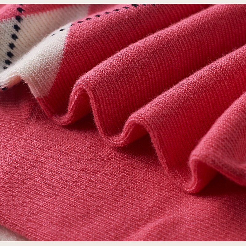 米大爷【8双】袜子女春秋冬季中筒棉袜吸汗透气菱形拼色休闲百搭女士袜 菱形拼色款中筒女袜 8双 均码