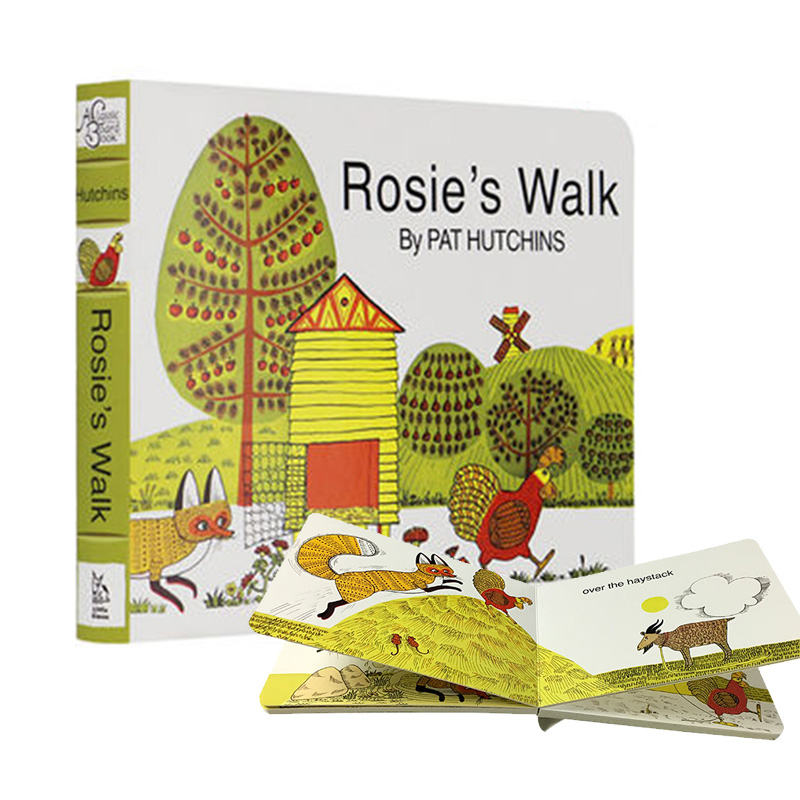 母鸡萝丝去散步 纸板书 英文原版 Rosie's Walk廖彩杏书单 纽约时报年度优选童书