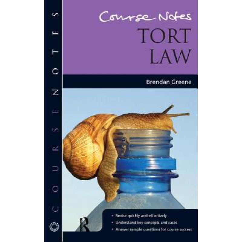 预订 Course Notes: Tort Law