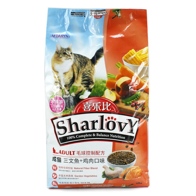喜乐比喜乐比成猫猫粮9kg三文鱼鸡肉毛球猫粮