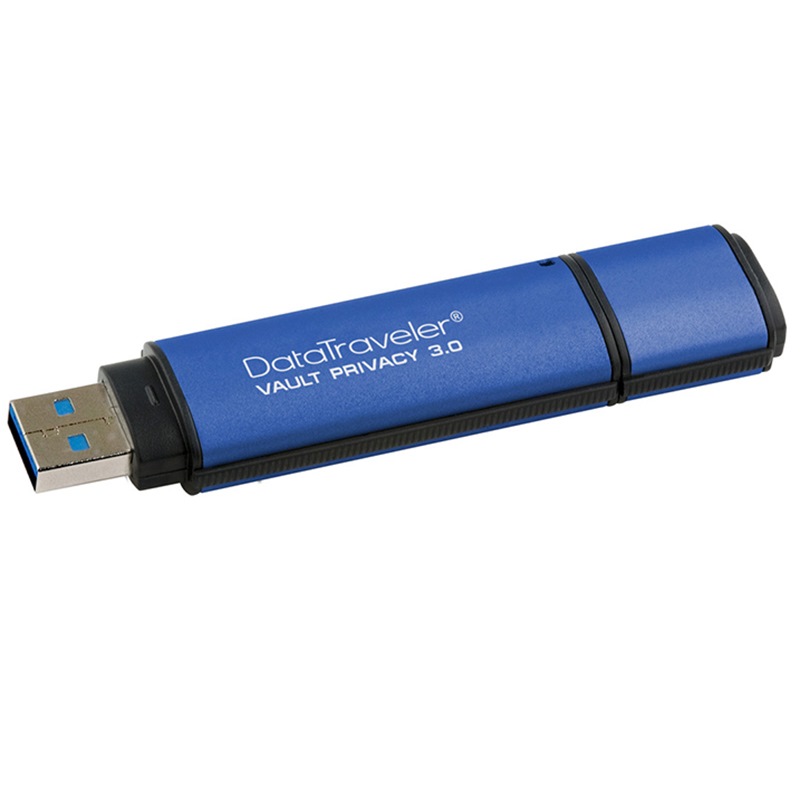 金士顿（Kingston）8G USB3.0 U盘 DTVP30 256位AES专业硬件金属加密 双重数据保护