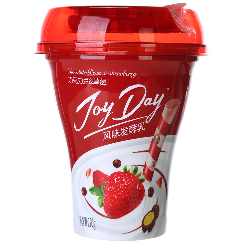 伊利巧克力豆&amp;草莓风味发酵乳220g