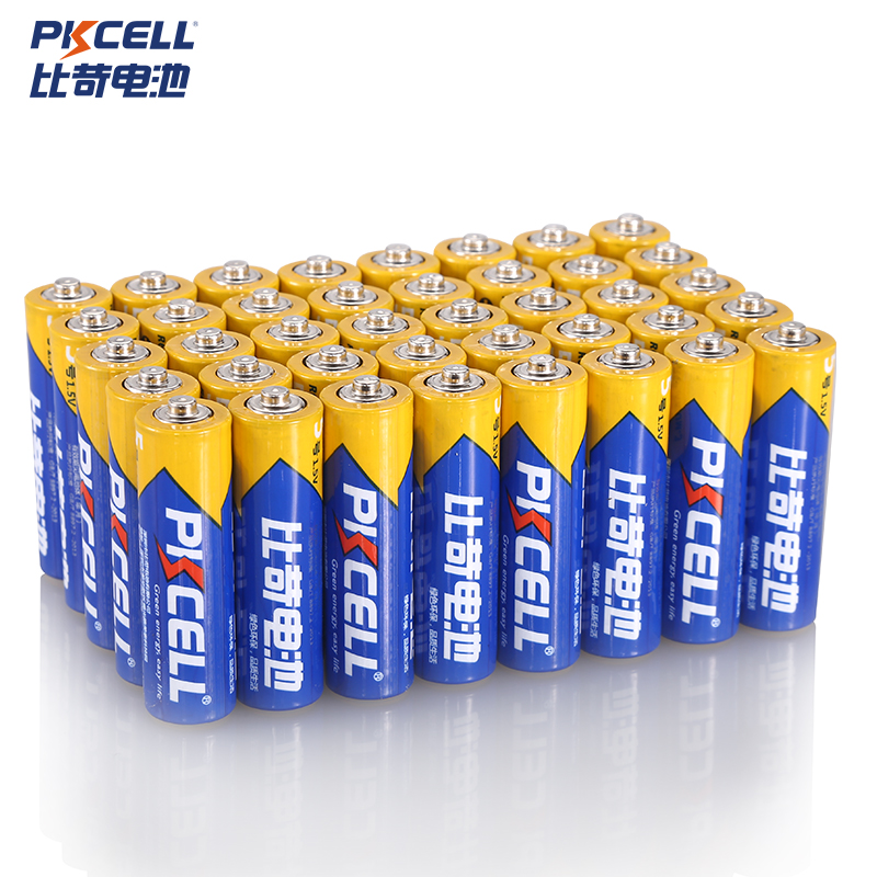 比苛（Pkcell） 碳性电池批发7号电池AAA共40节遥控器玩具干电池七号