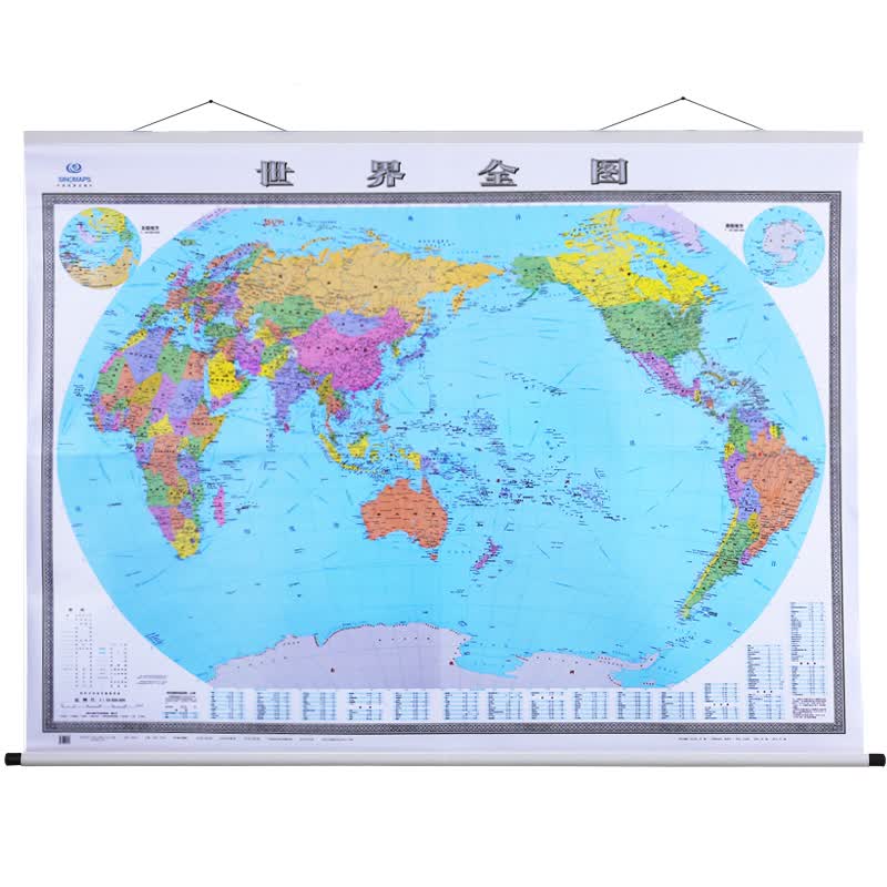 【卷轴版】2021年 世界地图 办公室挂图 2米*1.5米