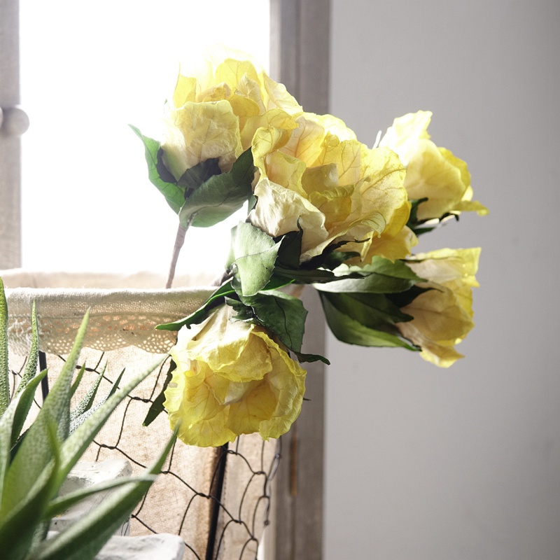 美学黑客 永不凋谢的手工玫瑰花一朵玫瑰花一支单只玫瑰花仿真玫瑰