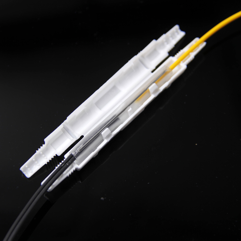 YOUYSI 光缆热缩管 光纤热熔管 方形保护盒 皮线光缆保护套1包 皮线管/100根 圆口保护盒100个