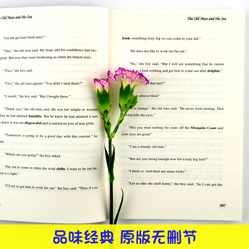 英文版小说4册小王子英文版+老人与海正版+假如给我三天光明+人性的弱点世界名著英文版