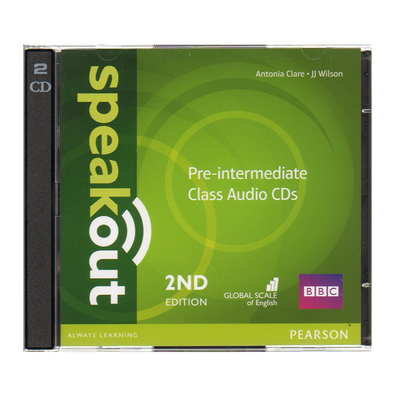 培生原版进口高中成人英语教材speak out  第二版 预备中级学生课堂cd