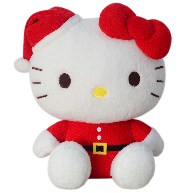 玛奇乐hello kitty凯蒂猫公仔毛绒玩具KT猫玩偶布娃娃女朋友儿童节礼物 圣诞版 12寸(坐高约30厘米)
