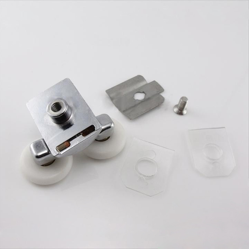 家柏饰淋浴房移门滑轮老式滑轮轨道圆弧形浴室门玻璃门滚轮五金配件