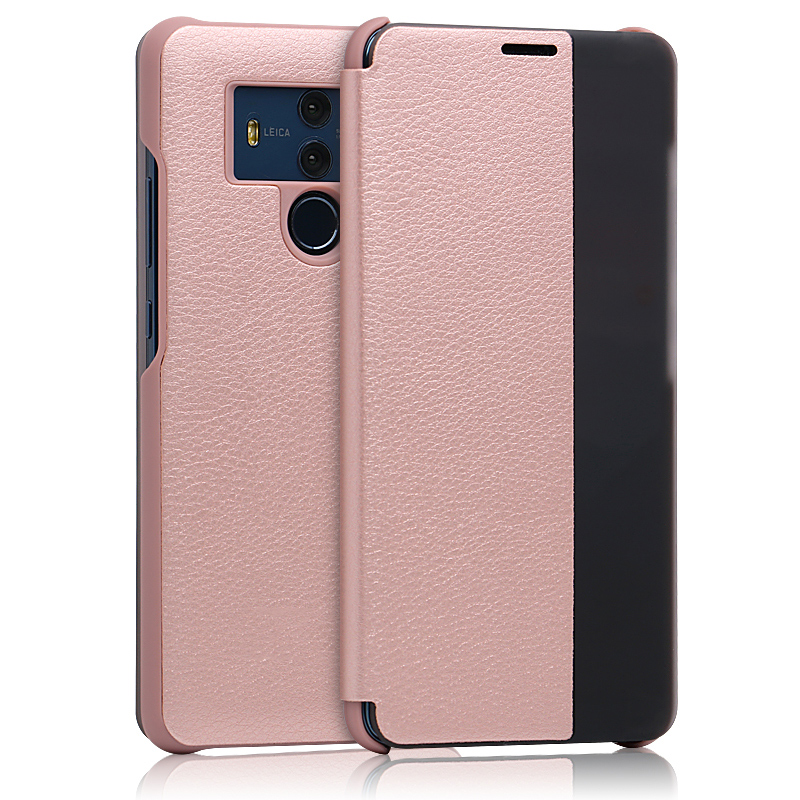 爱米森 华为mate10pro手机壳翻盖智能皮套华为mate30pro保护套防摔