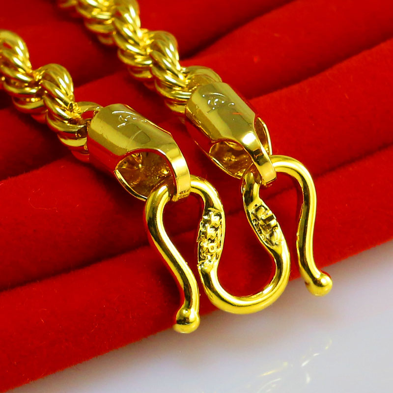 千影珠宝金项链扣子仿金男士女款手链扣 m形w形 粗款仿金包金diy配件