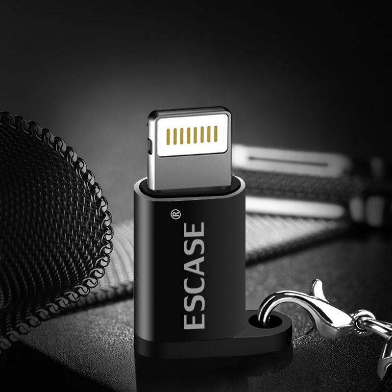 escase安卓转苹果换器转接头microubs转lightning游戏手柄适用苹果