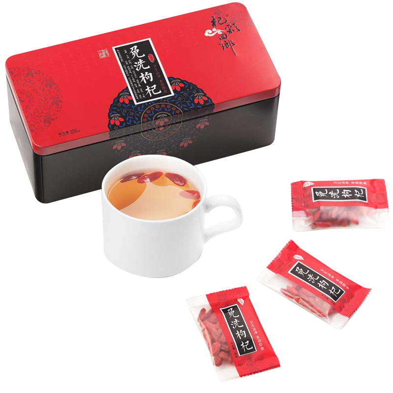 杞彩回鄉(xiāng)免洗大顆粒紅枸杞禮盒450g/盒寧夏特優(yōu)級(jí)枸杞子南北干貨