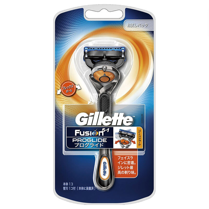 吉列(gillette 日本直邮吉列剃须刀刮胡刀手动电动 锋隐致顺 锋速5