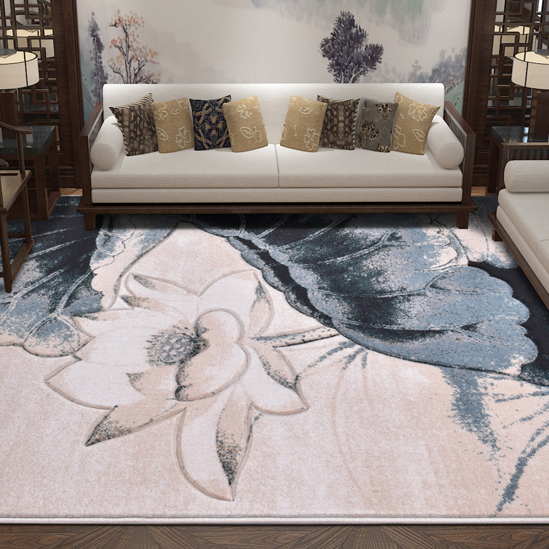 东升 古典新中式精装红木家具办公沙发茶几地毯客厅卧室满铺床边毯 2米*2.8米剪花约厚17mm