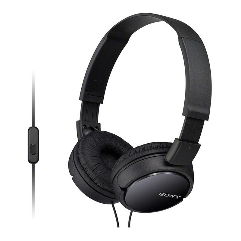 索尼（SONY）MDR-ZX110AP 头戴式 立体声耳机 黑色