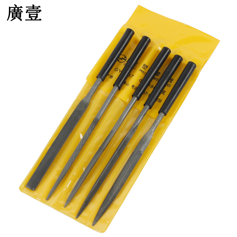 适之山头林村工具 锉刀套装小锉刀钢锉金属三角挫刀工具模型锉 5件套