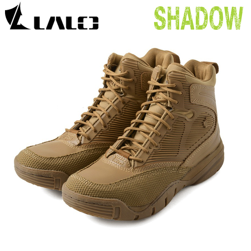 LALO 18新款美国战术靴Shadow靴作战靴特种超轻军迷鞋靴沙漠靴 狼棕色（建议选大半码） 40.5