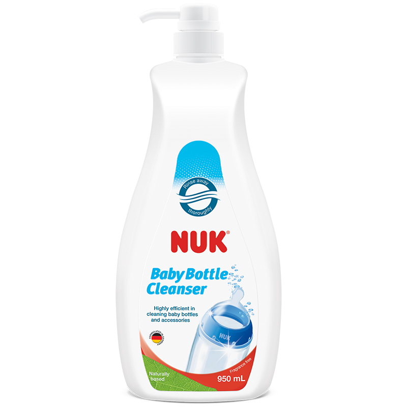 NUK婴儿奶瓶奶嘴清洗剂清洁液宝宝用品餐具水杯玩具洗涤清洁剂950ml