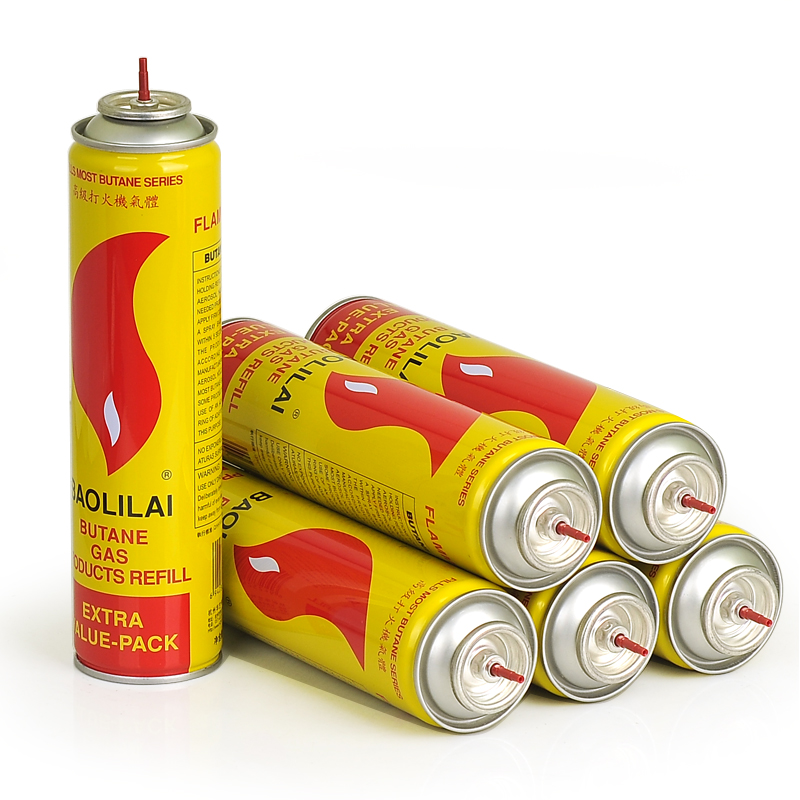 礼先生打火机气体气罐配件耗材 高纯度防风打火机充气通用直冲丁烷