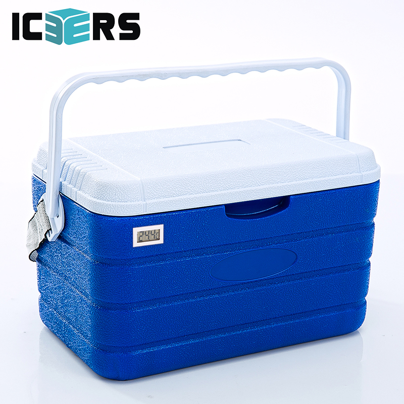 ICERS（艾森斯）PU保温箱10L药品胰岛素医用冷藏箱   配背带温度计显示 6冰袋