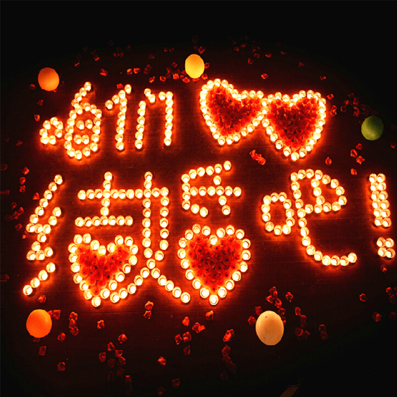 装饰求婚布置婚礼表白蜡烛浪漫装饰套装圣诞礼物房间布置 咱们结婚吧