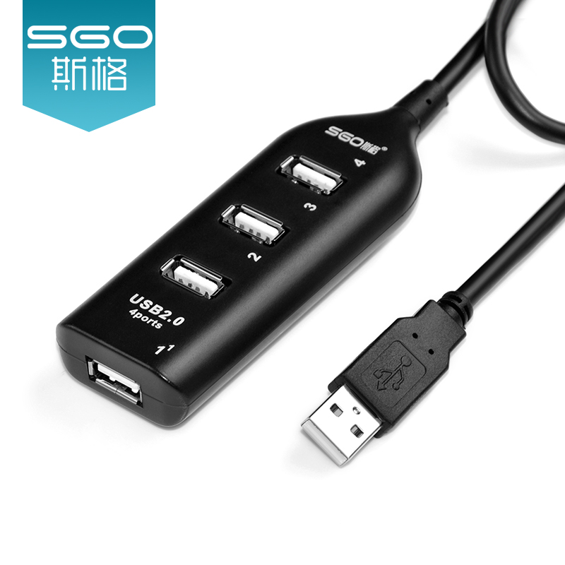 ˹��Sgo��USB������һ���ĸ���USB-HUB2.0����������USB�����չ���ӳ� 5��