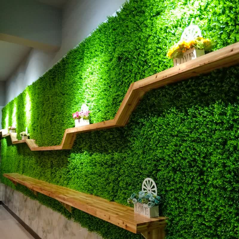 室内背景花墙面绿色壁挂塑料假草坪草坪地毯绿植墙壁假草皮墙面绿化