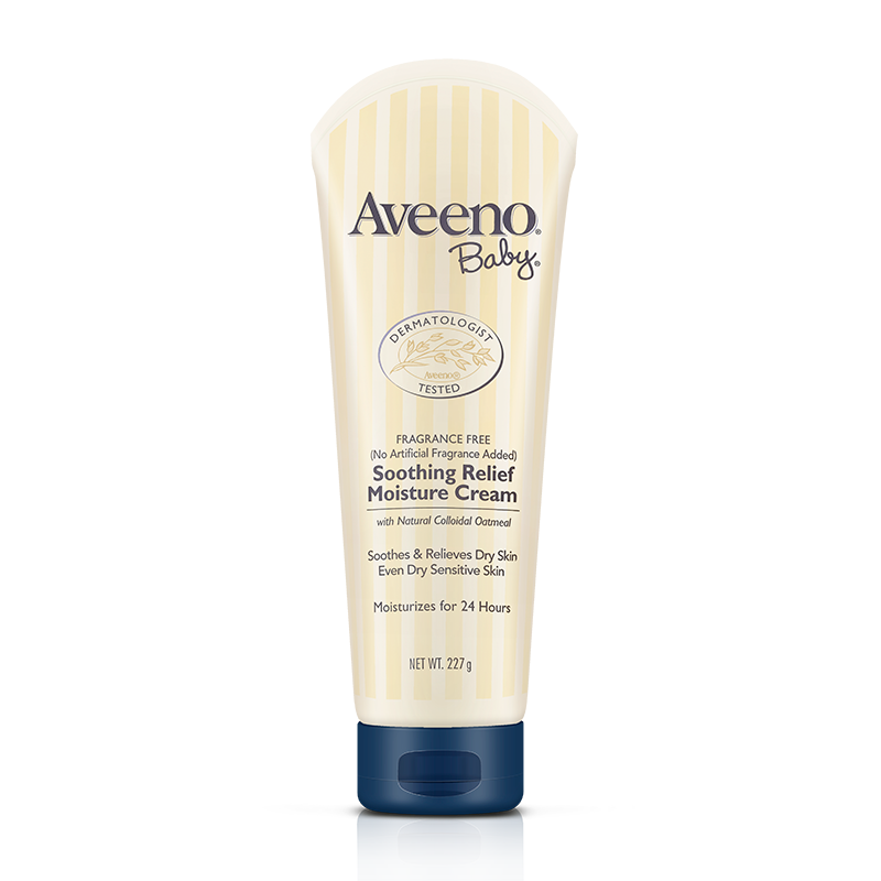 Aveeno 艾惟诺 婴儿润肤乳天然燕麦舒缓宝宝面霜乳液婴儿油深层滋润  舒缓柔嫩润肤乳深蓝227g原装进口