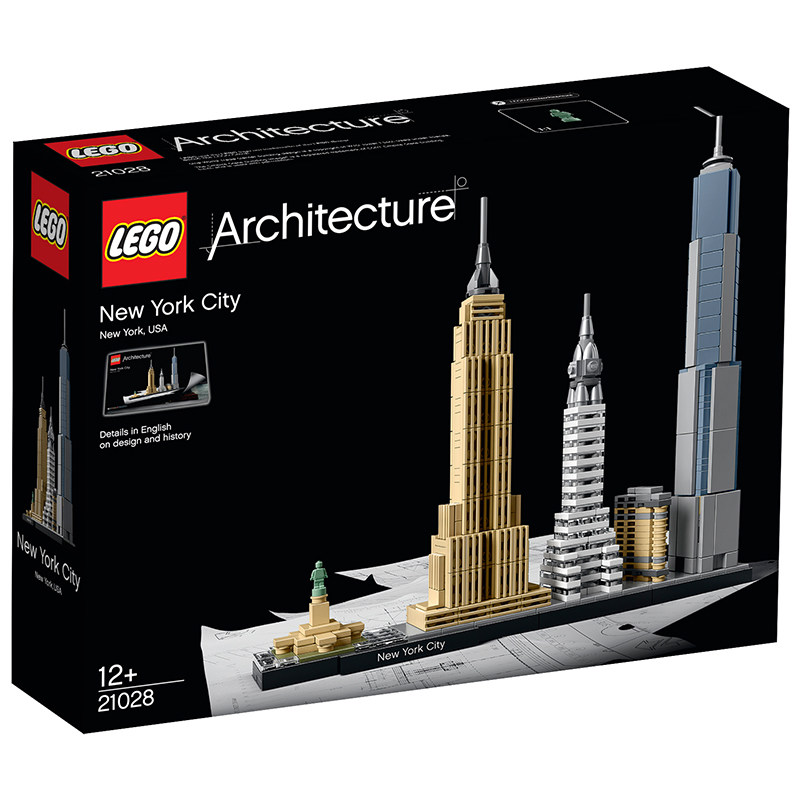 乐高(LEGO)积木 建筑系列 纽约城 21028 男孩女孩玩具生日礼物成人收藏