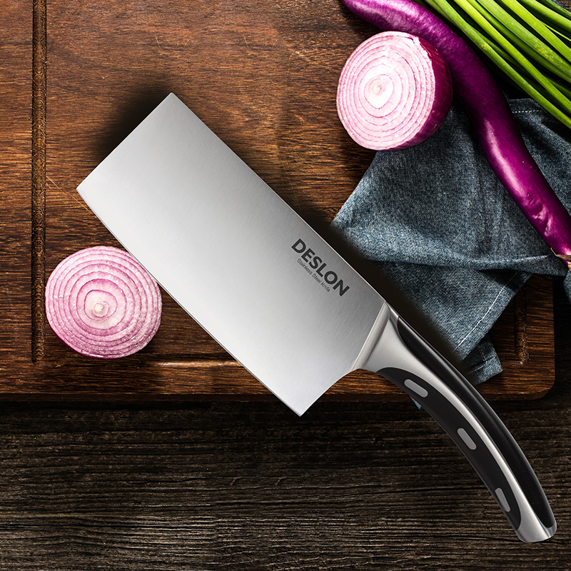 德世朗(deslon) 厨房切菜刀单刀 德国钼钒钢切片切肉刀具 切菜刀 一个