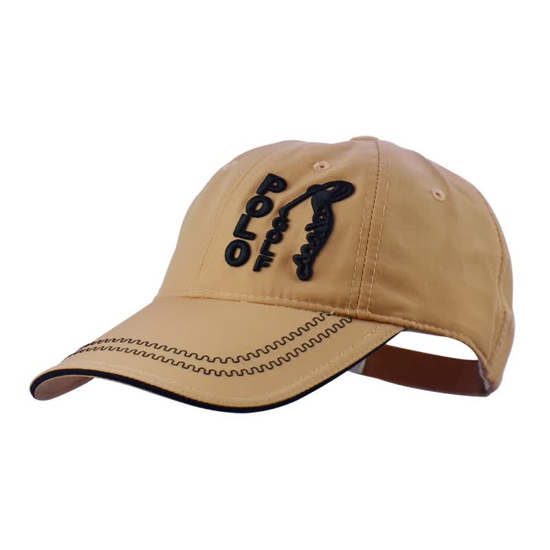 pologolf 高尔夫球帽 有顶鸭嘴帽 男款遮阳帽子魔术贴调节大小 3色可