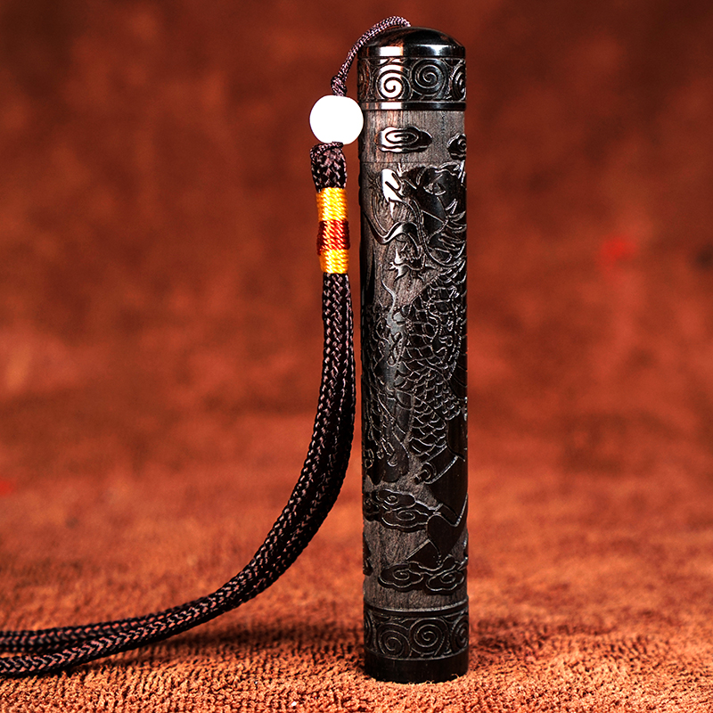 木居御浩堂创意黑檀木火折子吹气打火机usb充电吹一吹感应打火机点烟