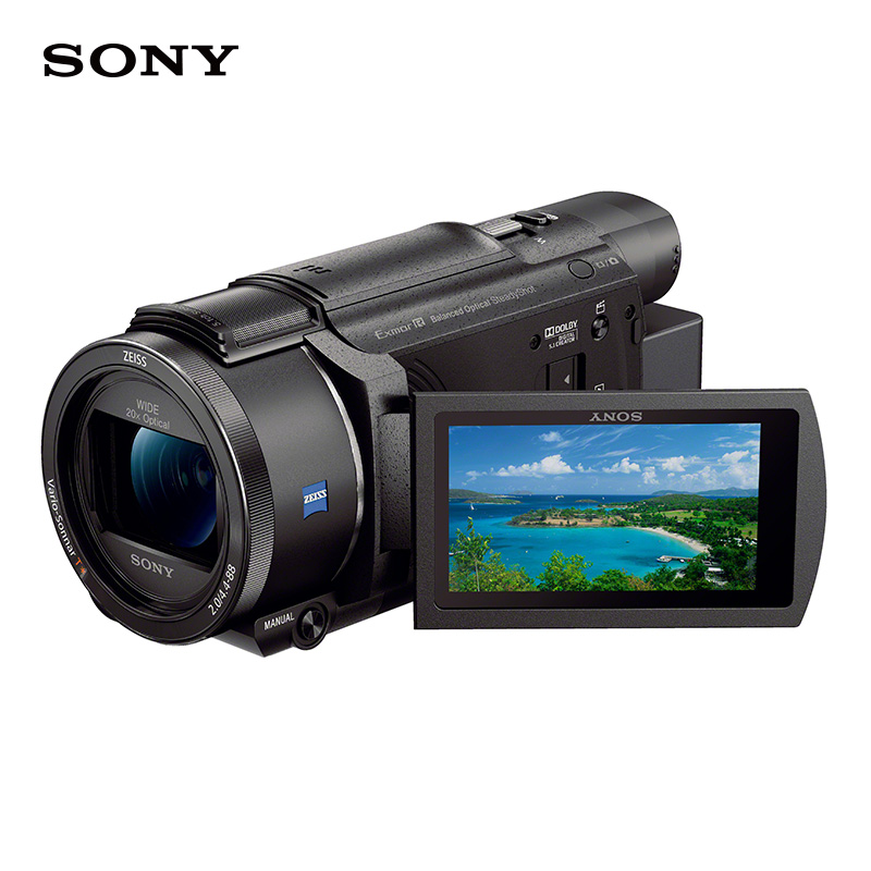 索尼(sony)4k数码摄像机fdr-ax60高端家用直播活动会议录制 官方标配