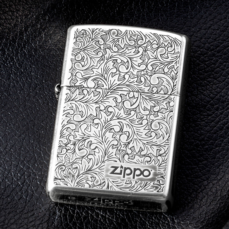 zippo日版唐草图册,日版zippo图册 zippo唐草银色打火机