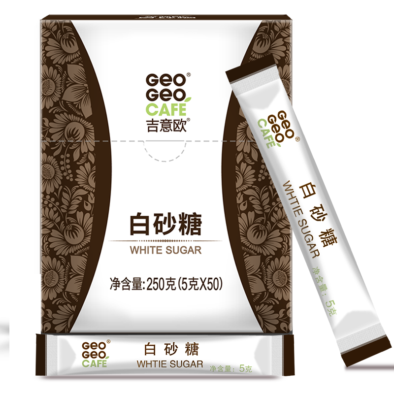 吉意歐 GEO 白砂糖50條 咖啡伴侶