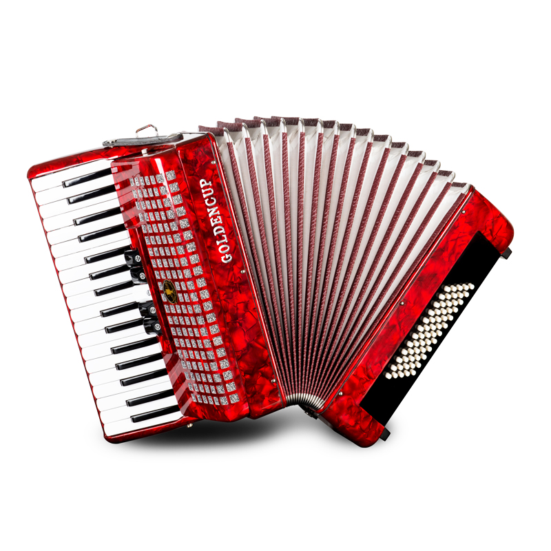 金杯手风琴 60/96/120贝斯 三排簧四排簧 学生入门考级成人初学手风琴