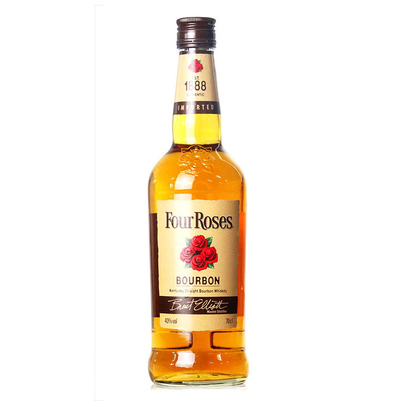 四玫瑰威士忌 FOUR ROSES WHISKY 肯塔基波本威士洋酒进口 BOURBON 四玫瑰(威士忌)